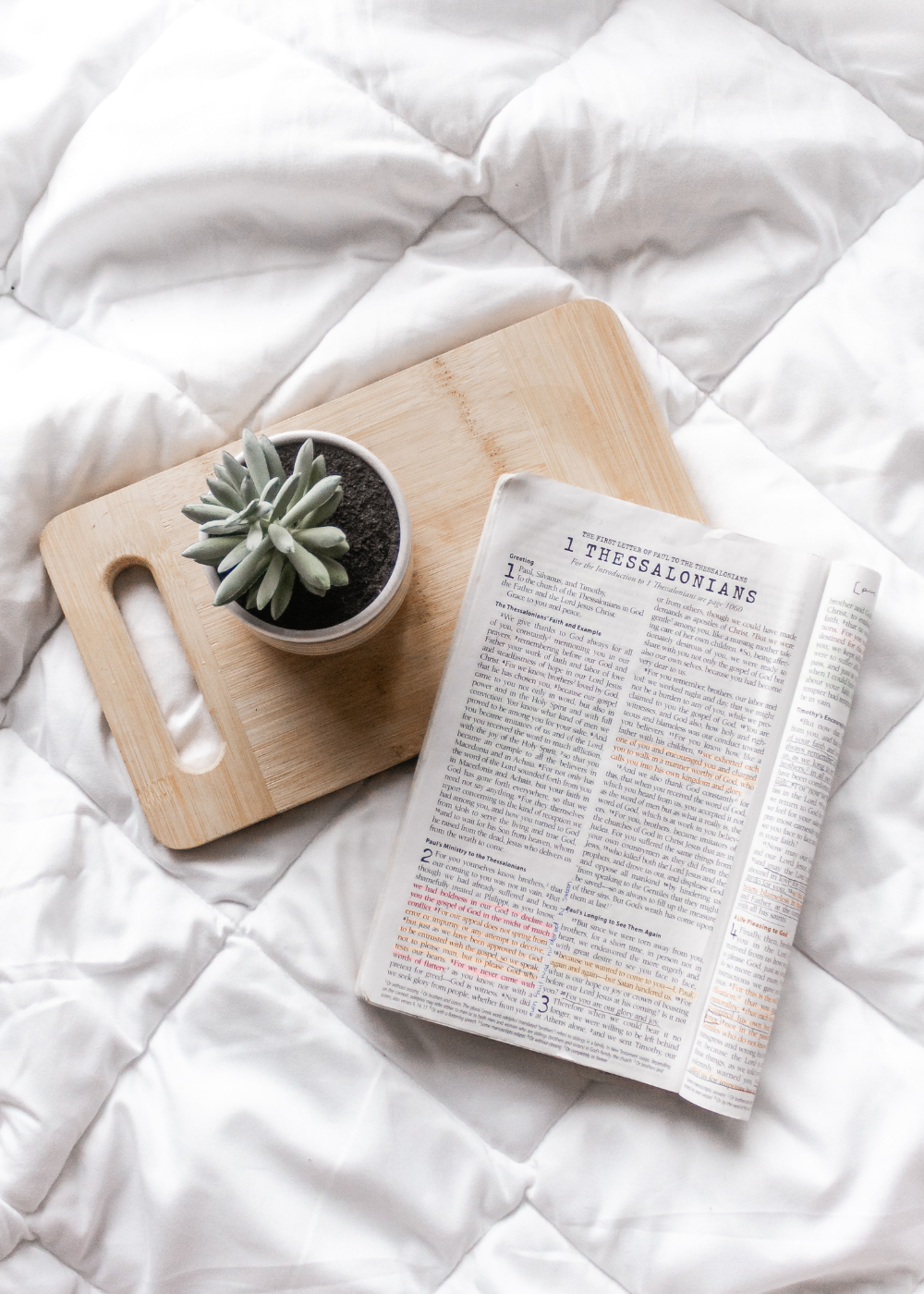 bible on bed